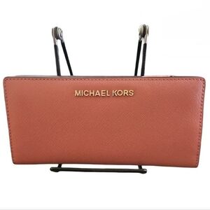 Michael Kors | Rose Gold Wallet with Removable Card Holder